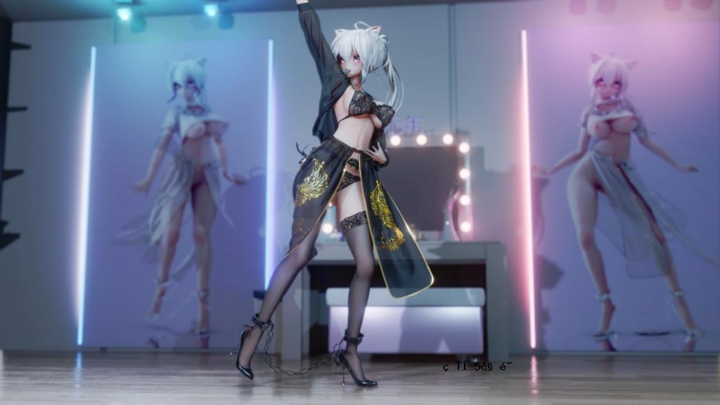 MMD78 汉服黑丝威尼 GFRIEND-MAGO