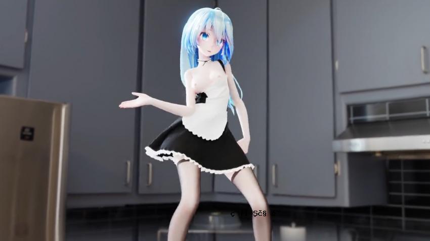 MMD 黑男女仆 MikuBaam 居家舞