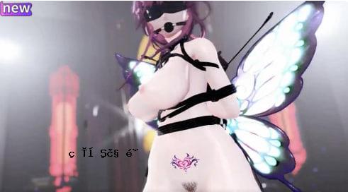 MMD紫虫美穿黑丝热舞